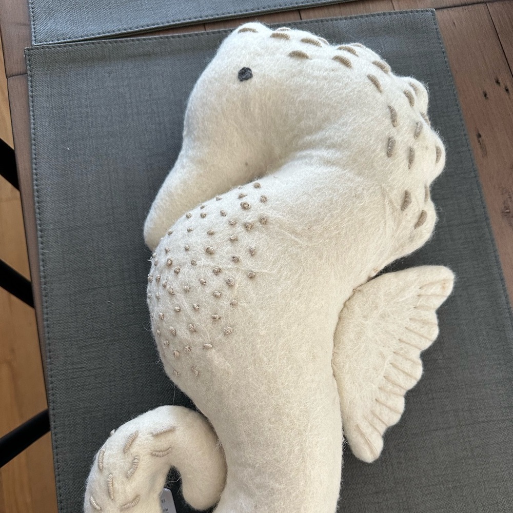 NWT Seahorse Pillow